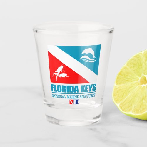 Florida Keys NMS sq Shot Glass