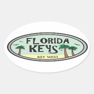 Florida Keys Oval Sticker