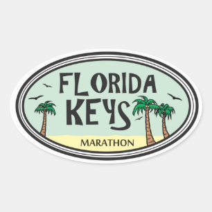 Florida Keys Oval Sticker