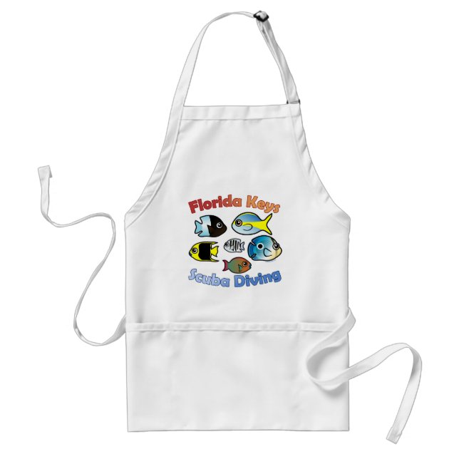 Florida Keys Scuba Diving Adult Apron (Front)