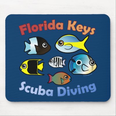 Florida Keys Scuba Diving Mouse Pad