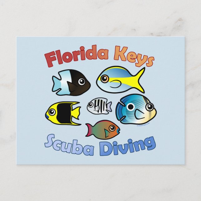 Florida Keys Scuba Diving Postcard (Front)