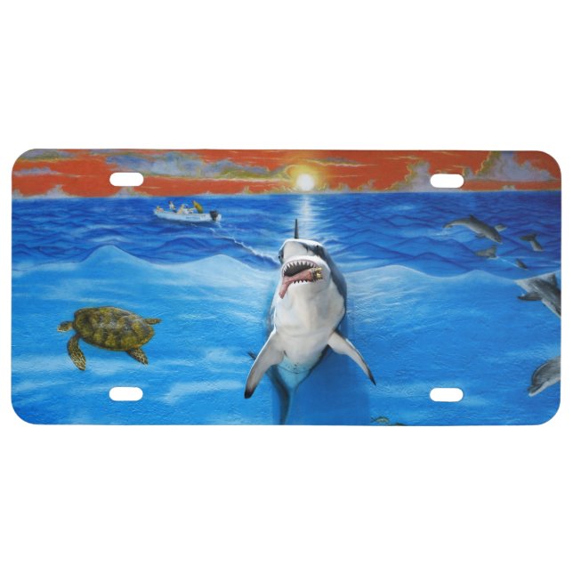 Florida Keys Shark License Plate (Front)