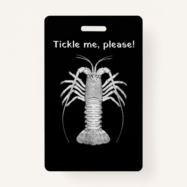 Florida Keys Spiny Lobster Tickle Me, Please Badge (Front)