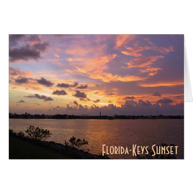 Florida-Keys Sunset Cards (Front Horizontal)
