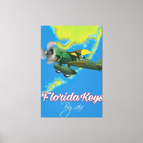 Florida Keys travel poster Canvas Print