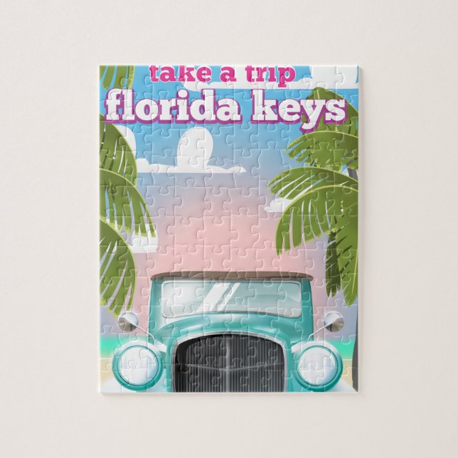 Florida Keys Travel poster Jigsaw Puzzle (Vertical)