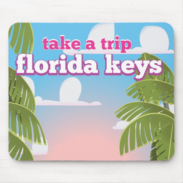 Florida Keys Travel poster Mouse Pad (Front)