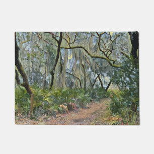 Florida Lace Spanish Moss Impressionist Art Doormat