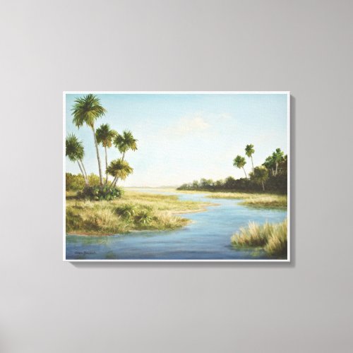 Florida Landscape Painting Print  Wetlands