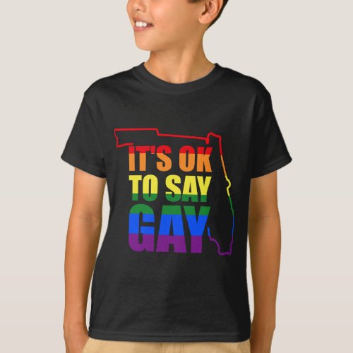 Florida LGBTQ Its OK to Say Gay Protect LGBTQ  T_Shirt