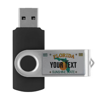 Florida License Plate (customizable) Flash Drive