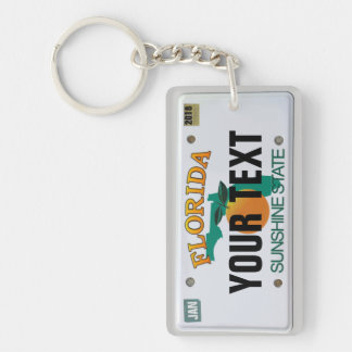Florida License Plate (customizable) Keychain