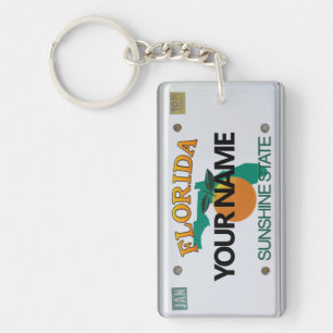 Florida License Plate Keychain