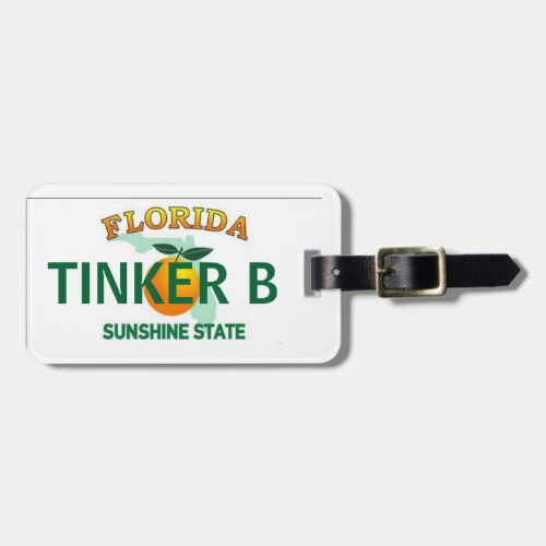 Florida License Plate Luggage Tag 2_Sided
