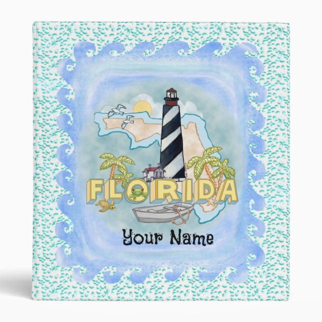 Florida Lighthouse 3 Ring Binder (Front)