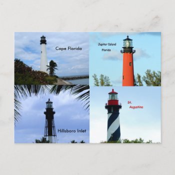 Florida Lighthouses Postcard by lighthouseenthusiast at Zazzle