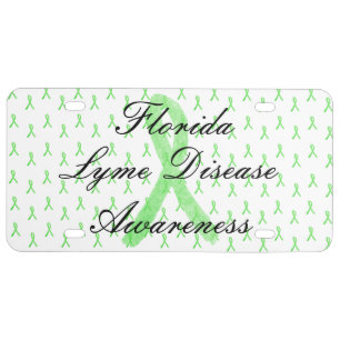 Florida Lyme Disease Awareness Front License Plate