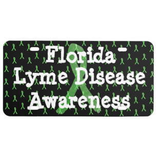 Florida Lyme Disease Awareness Front License Plate