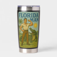 Florida Man Alligator Friend | Funny Retro Coastal