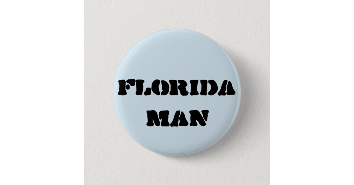 florida man headlines in the shape of florida Sticker for Sale by