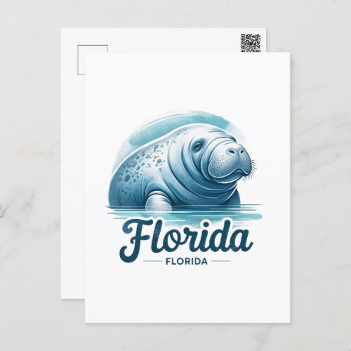 Florida Manatee Postcrossing Postcard