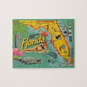 Florida Map 8x10 Jigsaw Puzzle