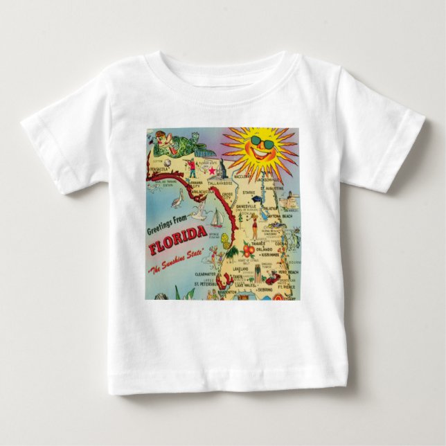 Florida Map  Baby T-Shirt (Front)