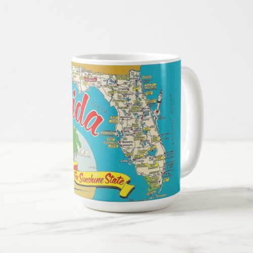 Florida Map  Coffee Mug