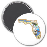 Florida Map Jacksonville Miami Tampa Key West Magnet at Zazzle