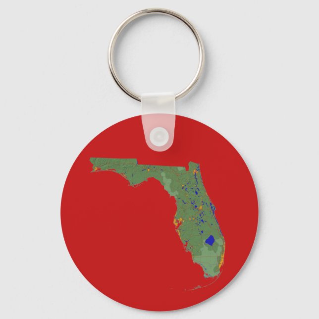 Florida Map Keychain (Front)