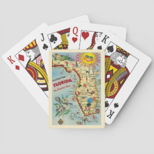 Florida Map  Playing Cards