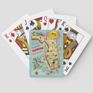 Florida Map Poker Cards