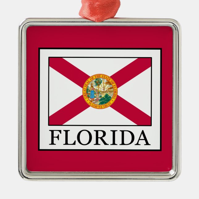 Florida Metal Ornament (Front)