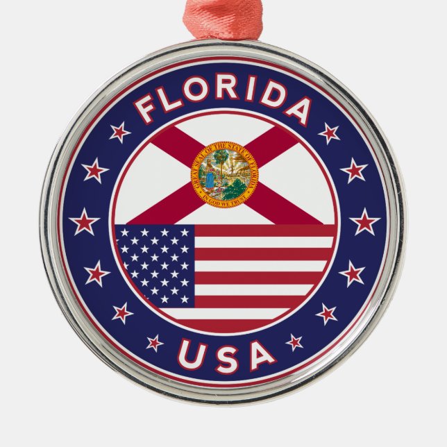 Florida Metal Ornament (Front)