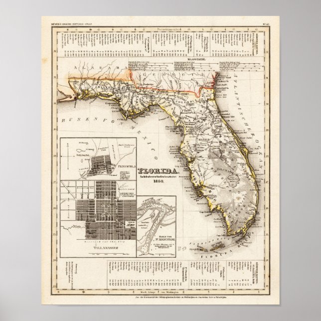 Florida Meyer, Joseph 1850 Poster (Front)