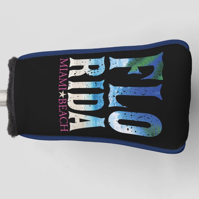 Florida, Miami Beach Golf Head Cover (Front)