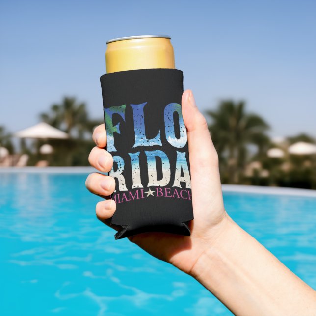 Florida, Miami Beach Seltzer Can Cooler (In Situ Pool)