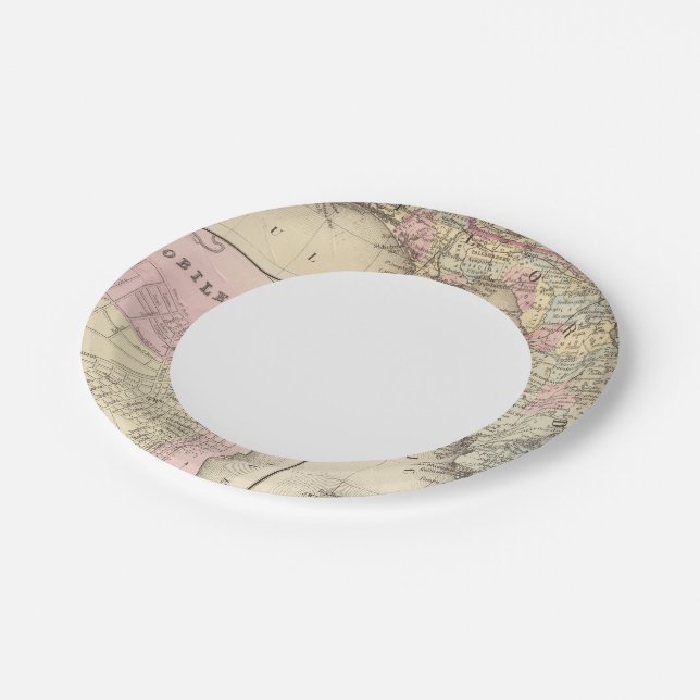 Florida, Mobile Paper Plates (Angled)