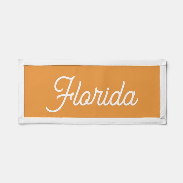 Florida | Modern Golden Yellow US State Banner Pennant (Front)