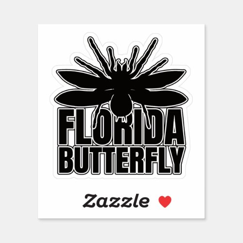 Florida Monster Insect Tarantula Butterfly Sticker