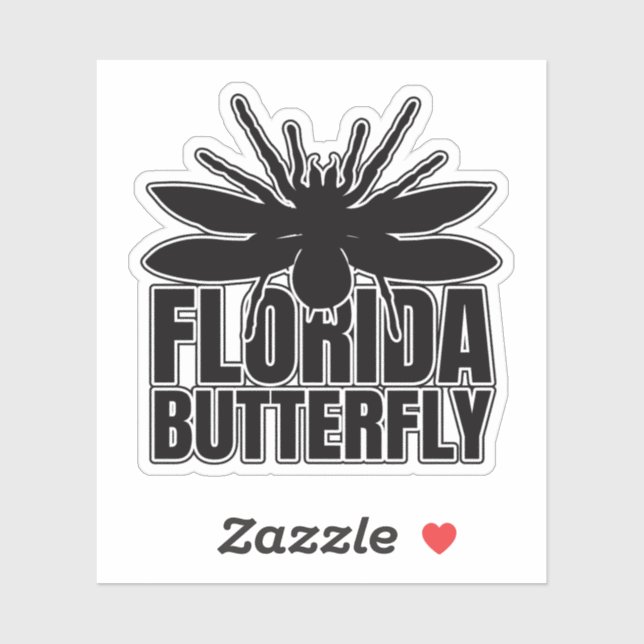 Florida Monster Insect Tarantula Butterfly Sticker (Sheet)