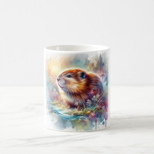 Florida Muskrat 280624AREF117 _ Watercolor Coffee Mug