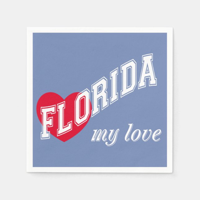 Florida my love napkins (Front)
