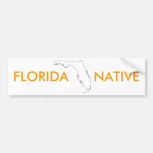 FLORIDA NATIVE BUMPER STICKER