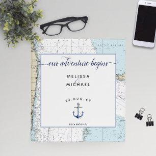 Florida Nautical Wedding Planning Organizer 3 Ring Binder
