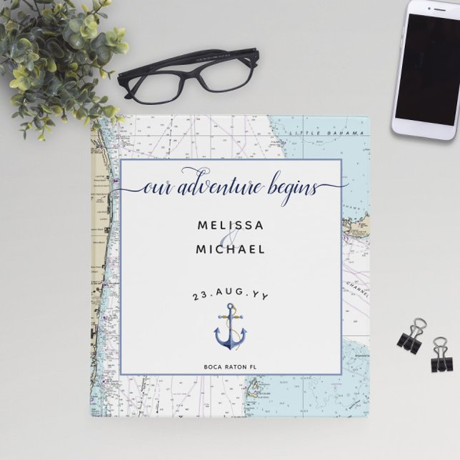 Florida Nautical Wedding Planning Organizer 3 Ring Binder (Florida Nautical Wedding Planning Organizer 3 Ring Binder ⚓ Customize On Screen Now!
)