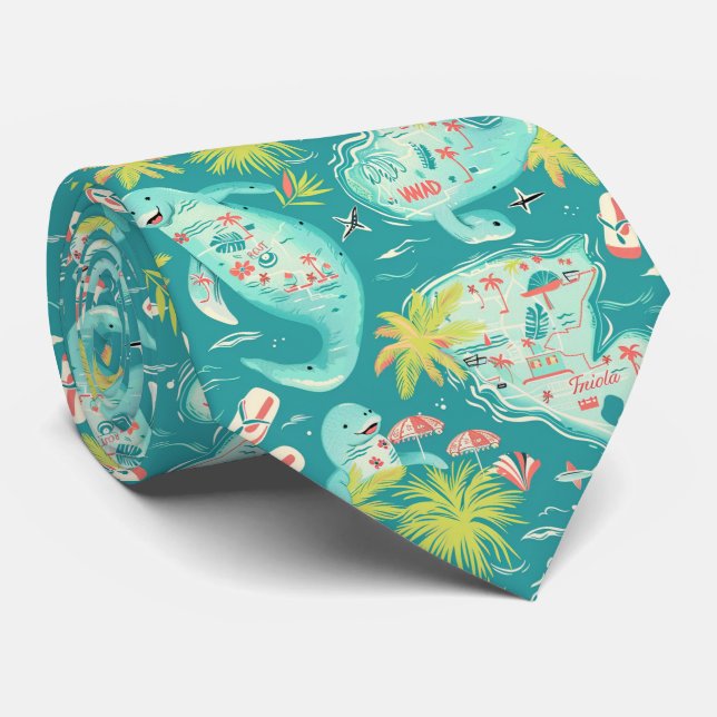Florida  neck tie (Rolled)