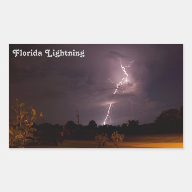 Florida Night Lightning Stickers (Front)