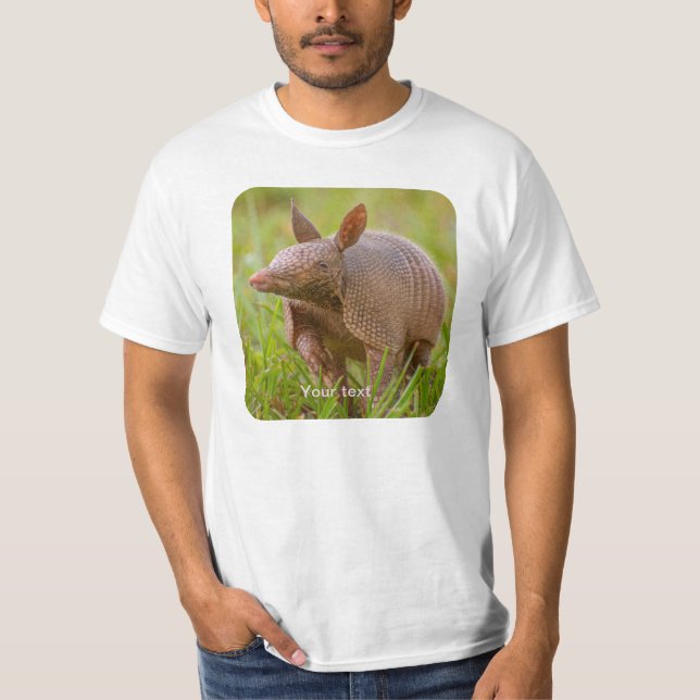 Florida Nine-banded armadillo close-up T-Shirt (Front)